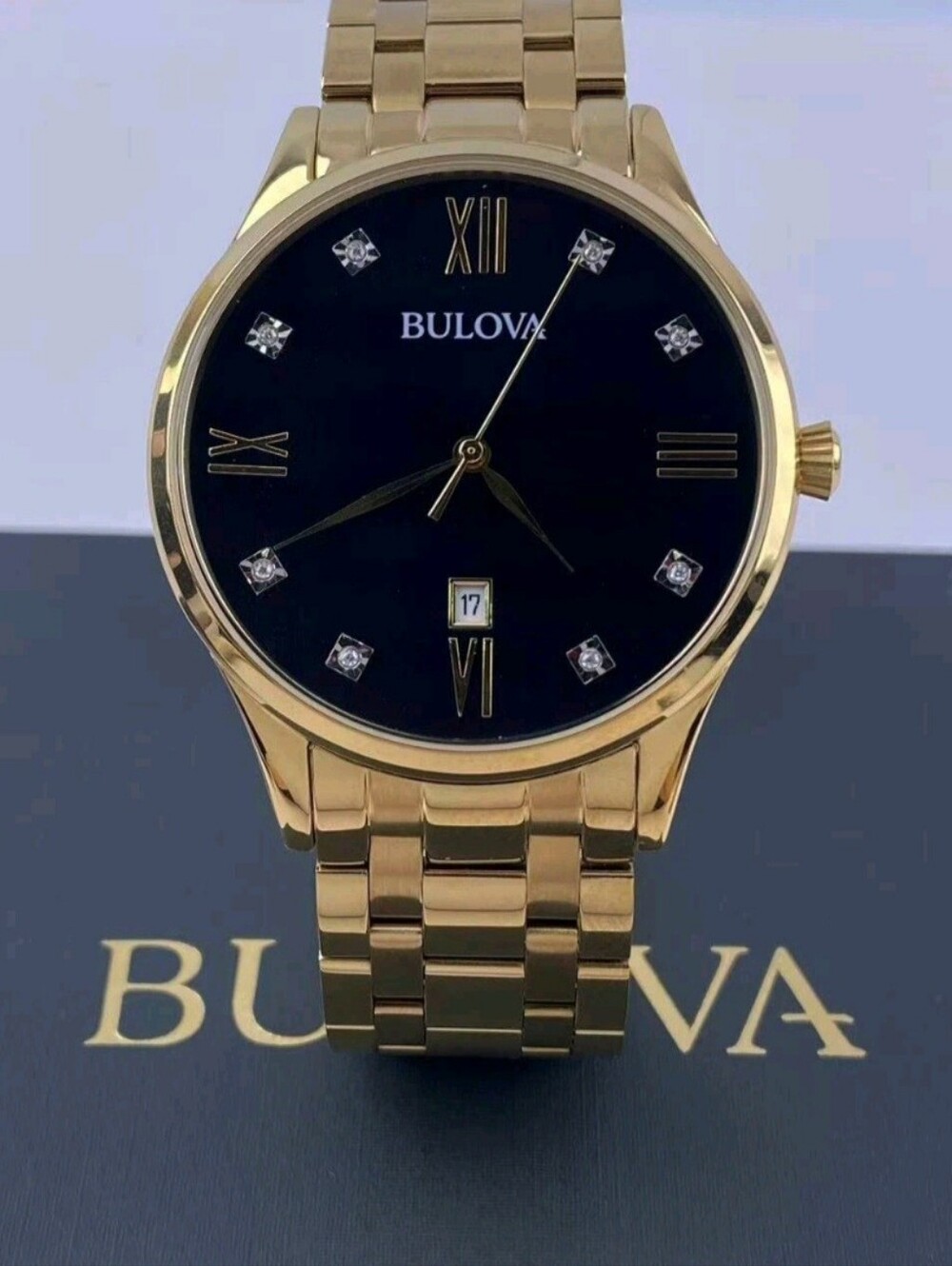 Bulova Men's Surveyor Classic Diamond Accent (Model: 97D108)